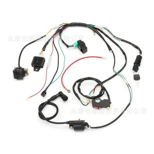 ATV越野车电启动线束总成适用于50cc70cc90cc110cc125cc