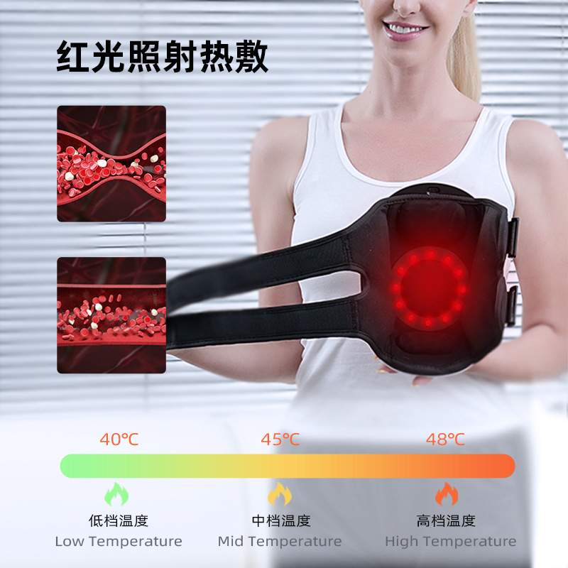 膝盖按摩器家用按摩仪充电震动加热护膝理疗膝关节按摩仪