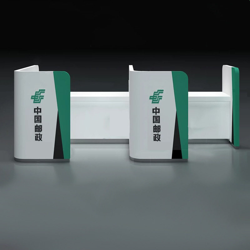 税务局业务办理接待台银行非现金柜台签约台填单台烤漆办公桌前台