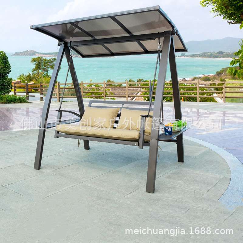 秋千露台花园荡秋千椅摇椅铁艺吊篮庭院室外椅子阳台吊椅悬挂式