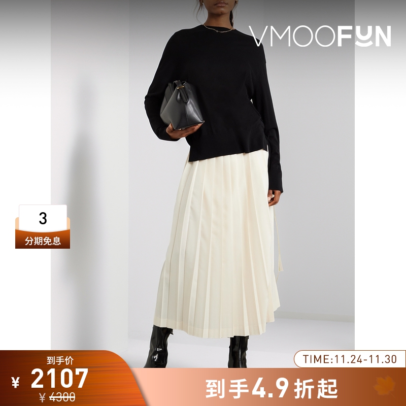 【折扣】TOTEME秋冬女真丝羊绒混纺毛衣