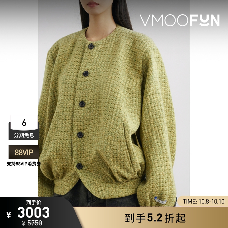 【折扣】Ader Error 秋冬女混色绵羊毛混纺外套