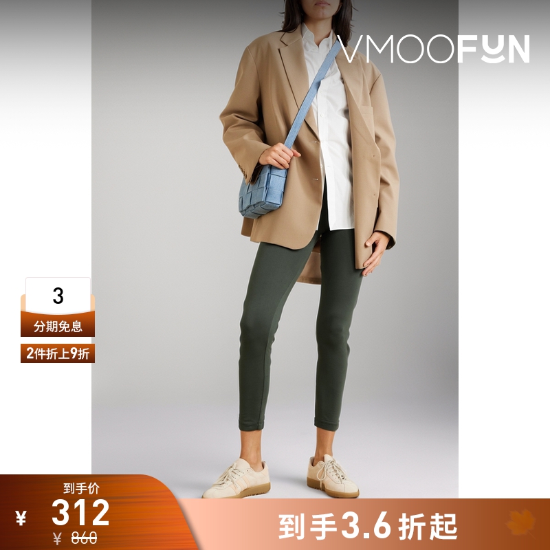 【折扣】James Perse女士弹力棉质黑色打底裤