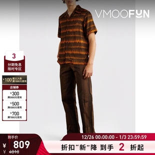 男古巴领印花短袖 Bonner Wales 衬衫 折扣再降