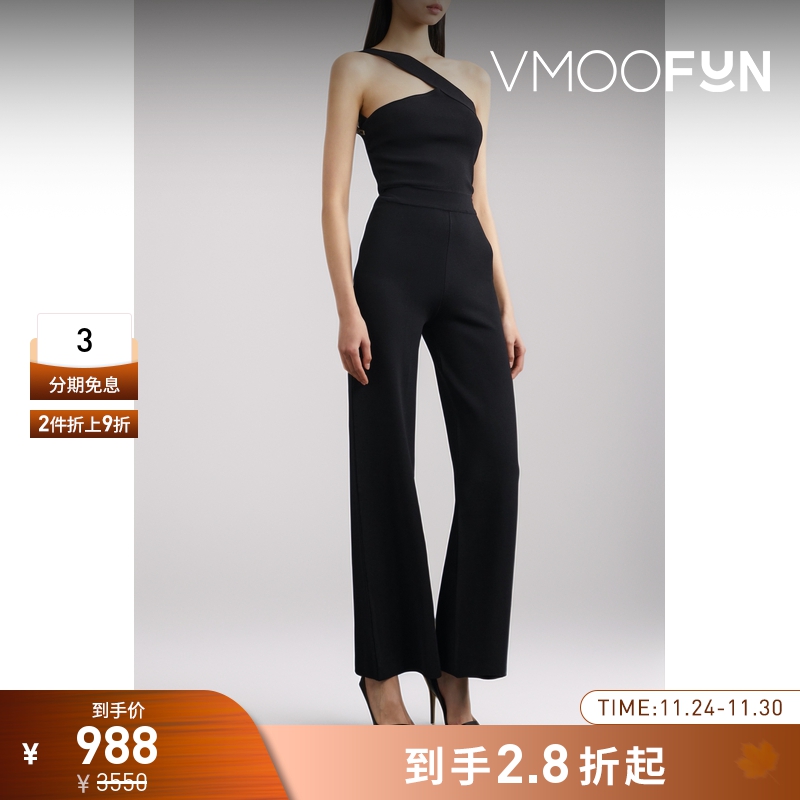 【折扣】GAUGE81 女单肩弹力连体衣