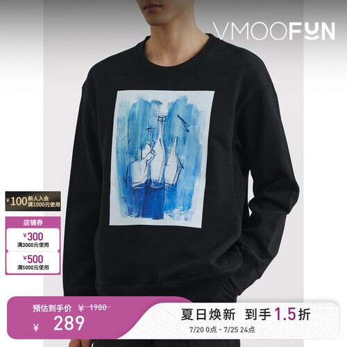 SEAN SUEN  秋冬男印花棉质卫衣
