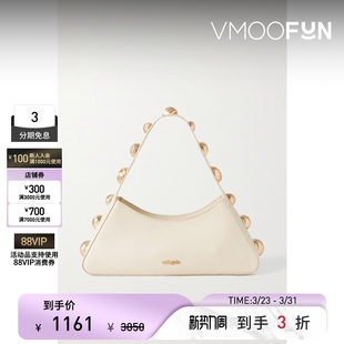 Gaia Cult 女纹理皮革单肩包腋下包 礼物