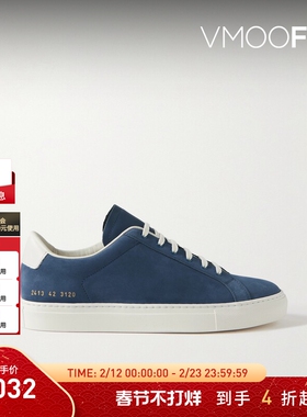 【折扣】COMMON PROJECTS男士皮革边饰绒面革运动鞋休闲鞋