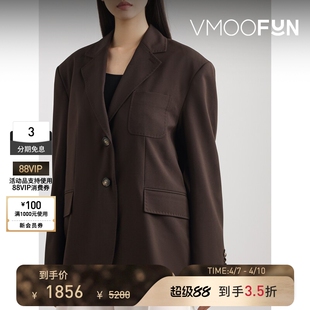 YCH 季 末折扣 外套 秋冬女棉质边饰平纹布西装