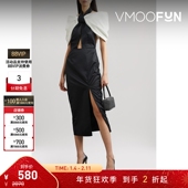 露背挂脖中长连衣裙礼服裙 女 折扣 Rotate