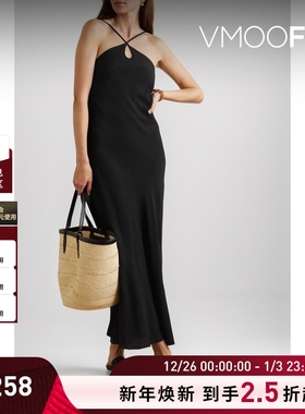 【折扣】Three Graces London 女纯色小黑裙连衣裙