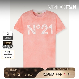 N°21春夏女童印花棉质平纹布T恤