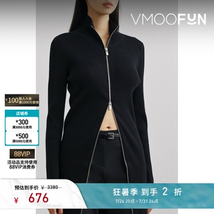 【反季特惠】gu_deres 秋冬女高领罗纹针织外套