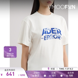 女刺绣棉质混纺 Error 夏季 T恤 打底衫 折扣 Ader