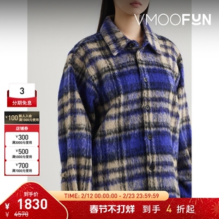 【折扣】Ader Error 秋冬女格纹混纺外套