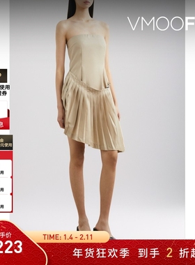 【折扣】Rokh女抹胸解构迷你连衣裙