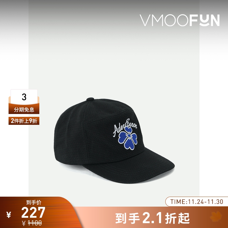 【折扣】Ader Error 男刺绣棉质休闲帽子棒球帽