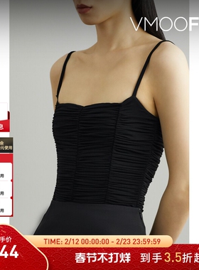 【折扣】GOLDSIGN女士平行绉缝弹力针织连体紧身衣