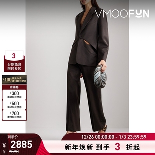 女士挖剪羊毛混纺斜纹布西装 ESBER CHRISTOPHER 外套 折扣