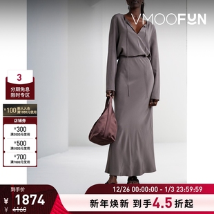 【折扣】Matteau 女士真丝斜纹布超长半身裙