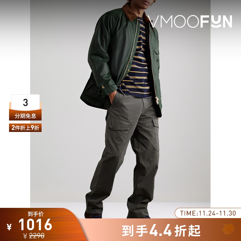 【折扣】Belstaff 男柔软棉质直筒工装裤