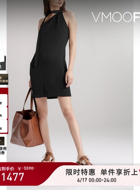 【限时折上9折】3.1 Phillip Lim 春女颈部系带绉纱迷你连衣裙