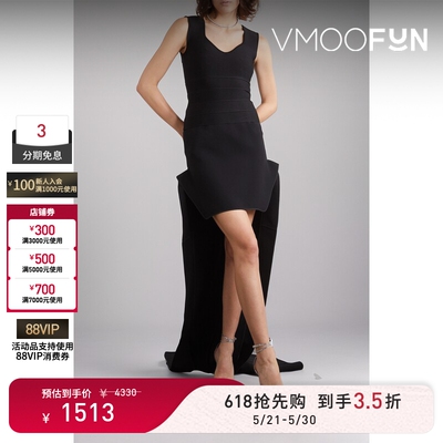 【618狂欢】Herve Leger 早春女绷带黑色上衣