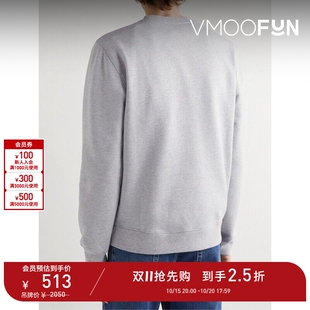 【D11抢先购】Maison Kitsune 秋冬男印花圆领混纺平纹布卫衣