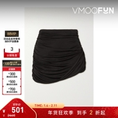 折扣 GAUGE81女褶饰平纹布半身裙