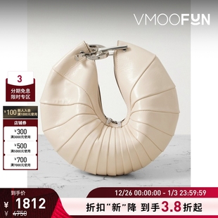 Ubah Gaia Cult 女复古单品浅色拼接皮革手拿包 折扣再降