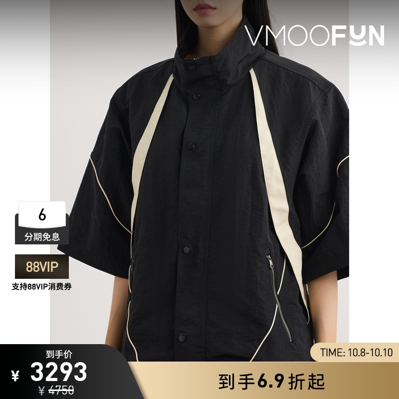 【折扣】Ader Error 夏季女人造皮革边饰外套