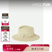 Michel Maison 女刺绣海岛度假费多拉草帽 38焕新周