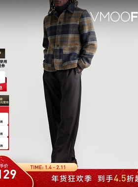 【折扣】Oliver Spencer 男秋冬衬衫式格纹法兰绒夹克外套