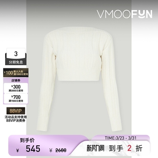 季 女秋冬条纹弹力针织短款 末折扣 CLASSIC 毛衣 LOW