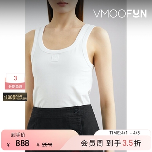 夏季 女贴花棉质坦克背心 Simons Raf