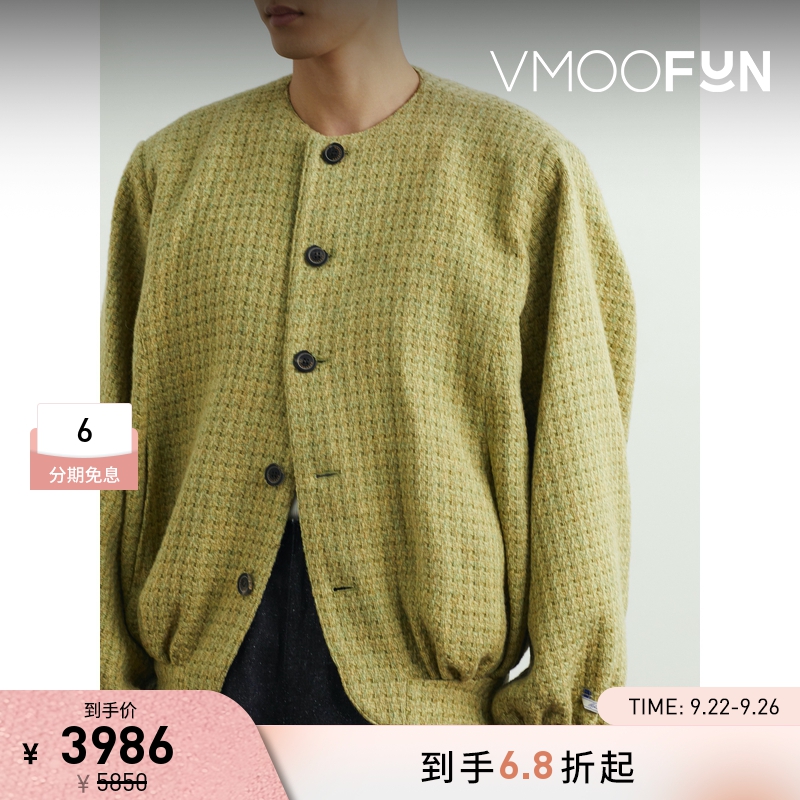 【折扣】Ader Error 早春男宽松绵羊毛混纺夹克外套