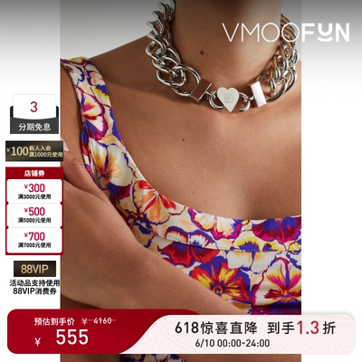 【惊喜直降】Paco  Rabanne 秋女银色项圈式项链