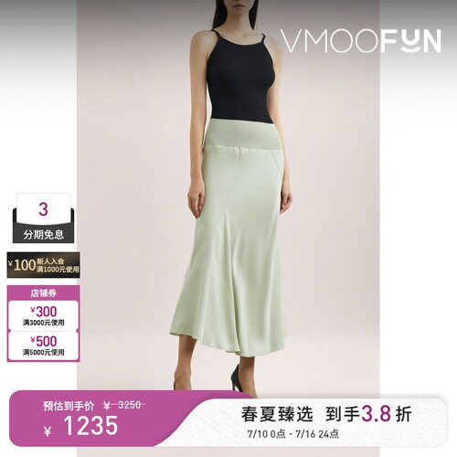 LOW CLASSIC 春夏女轻熟露背罗纹针织吊带连衣裙