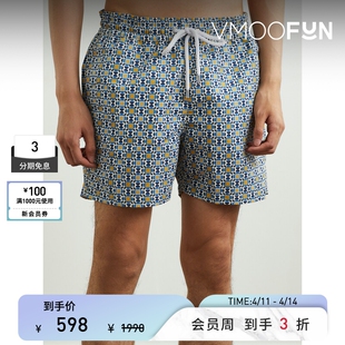 Frescobol Carioca 春夏男直筒印花泳裤