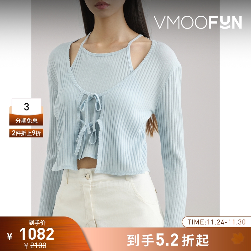 【折扣】Beautiful People 夏季女系带细节棉质打底衫针织衫