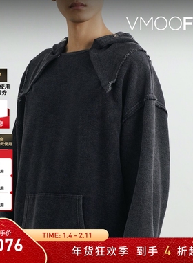 【折扣】1017 ALYX 9SM 秋冬男宽松带缀饰毛圈布连帽卫衣