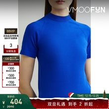 【折扣】HYEIN SEO 女士简约基础款宝蓝色混纺针织上衣