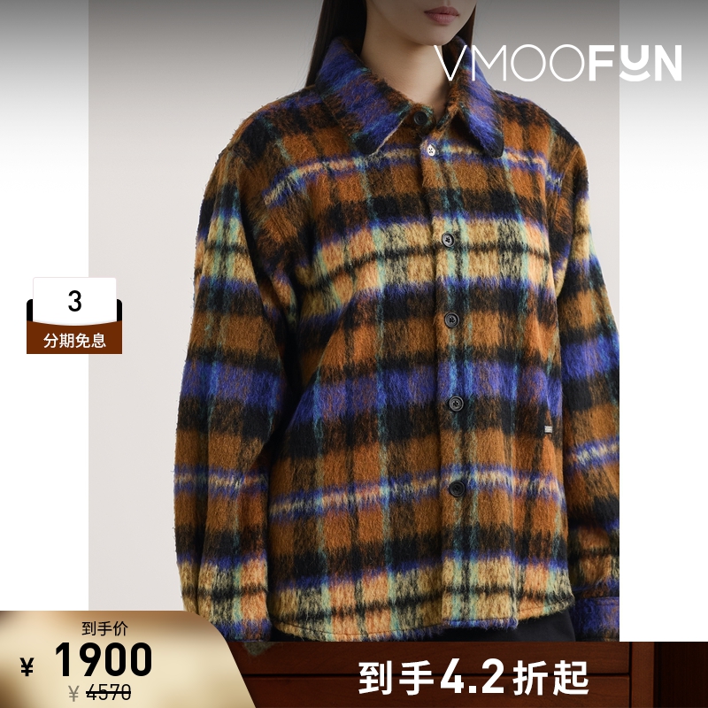 【折扣】Ader Error 秋冬女格纹混纺外套