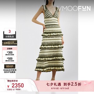【折扣】Zimmermann 早春女钩编棉质法式中长连衣裙