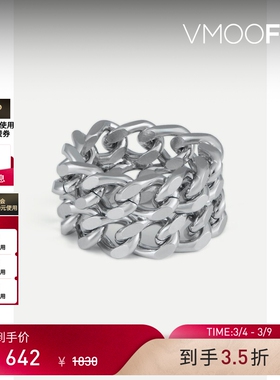 【38礼物】Jennifer Fisher女士镀银粗链环设计戒指