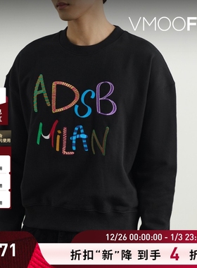 【折扣】Andersson Bell 秋冬男刺绣棉质平纹布卫衣