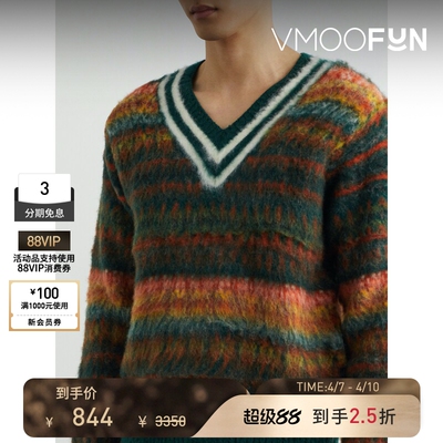 【秒杀】Beams Plus 男秋冬费尔岛杂色针织绵羊毛毛衣