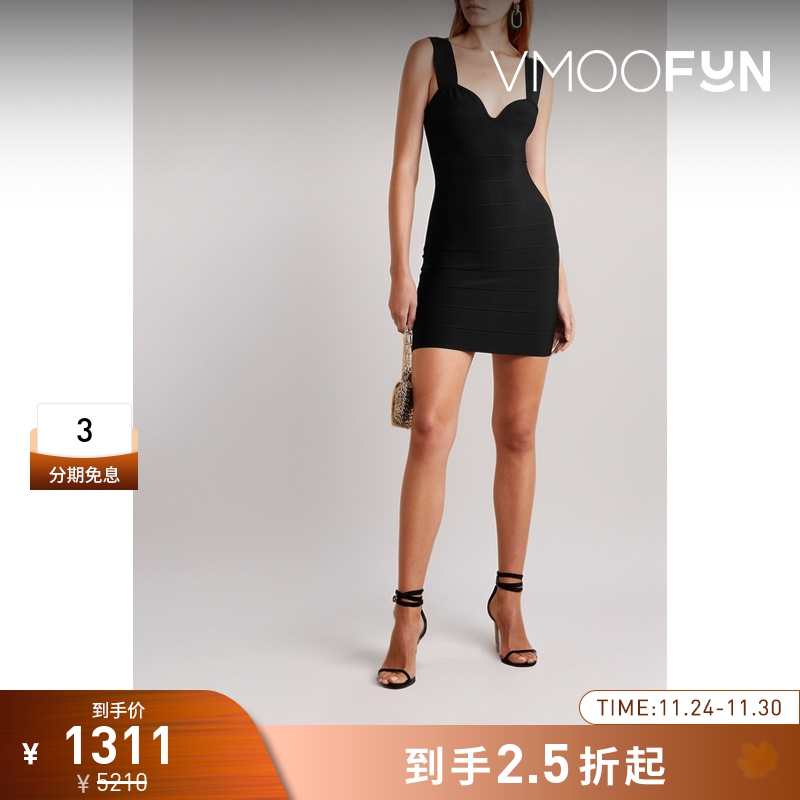 【折扣再降】HERVE LEGER 女士绷带迷你连衣裙