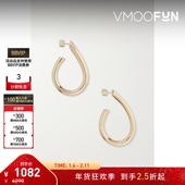 女金色黄铜镀10K金耳环 Fisher 折扣 Jennifer