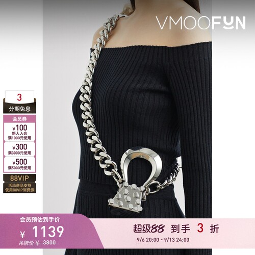 【礼物】YVMIN/尤目 女镀金单肩包